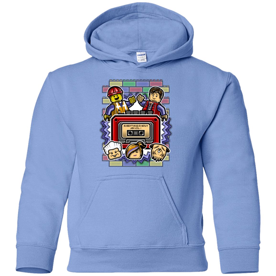 Sweatshirts Carolina Blue / YS Everything Is Heavy Mix Youth Hoodie