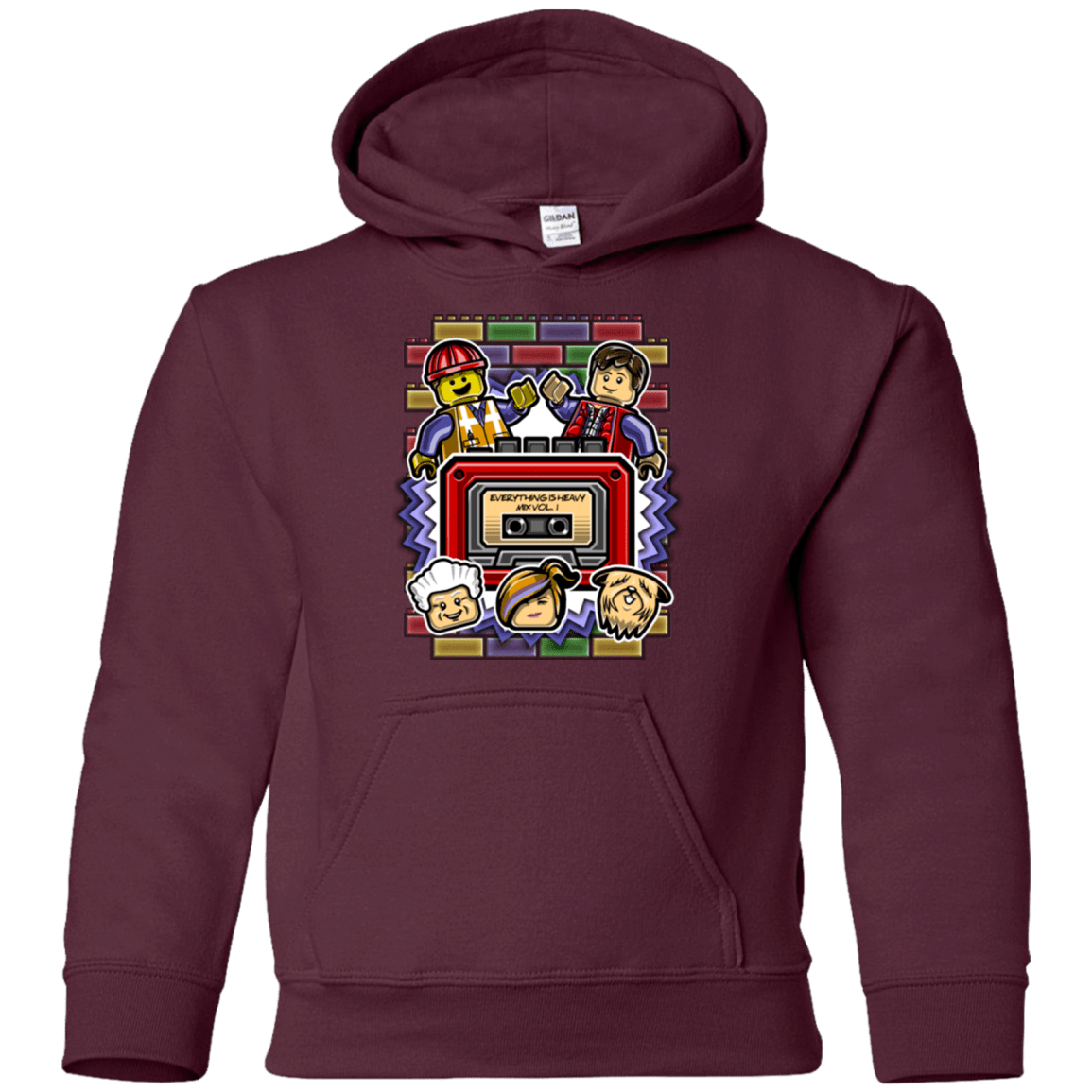 Sweatshirts Maroon / YS Everything Is Heavy Mix Youth Hoodie