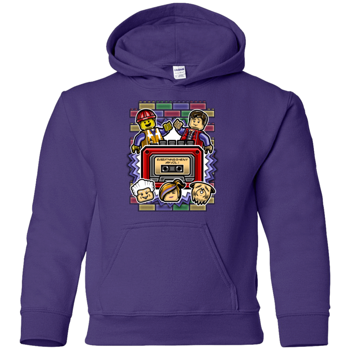 Sweatshirts Purple / YS Everything Is Heavy Mix Youth Hoodie