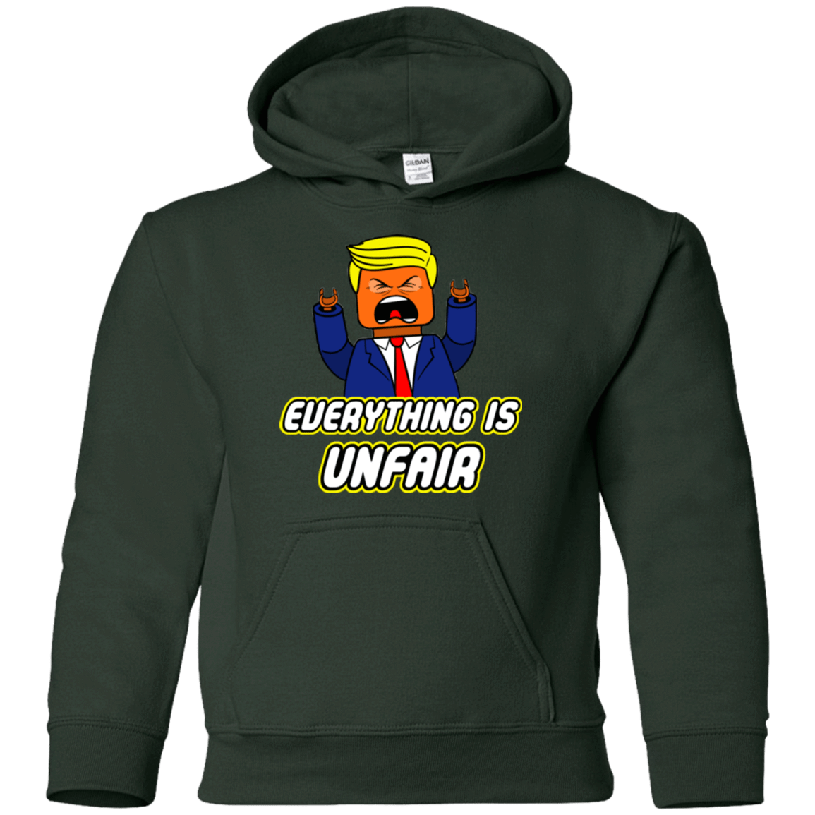 Sweatshirts Forest Green / YS Everything Is Unfair Youth Hoodie