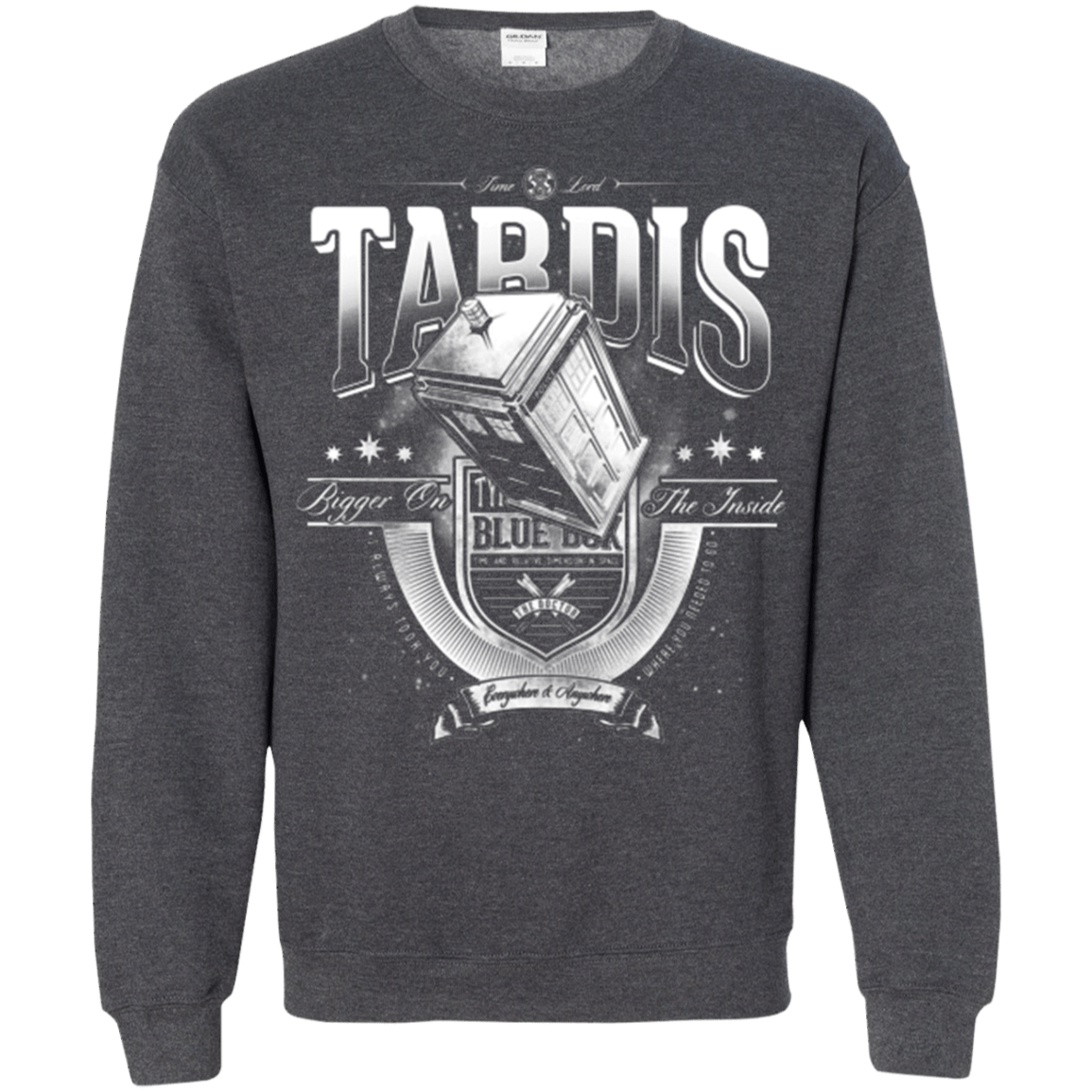 Sweatshirts Dark Heather / Small Everywhere and Anywhere Crewneck Sweatshirt