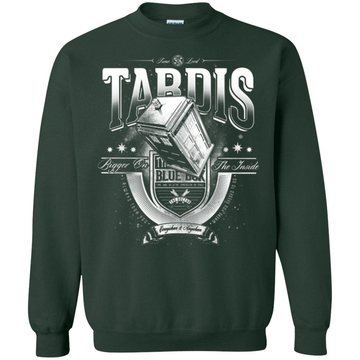 Sweatshirts Forest Green / Small Everywhere and Anywhere Crewneck Sweatshirt