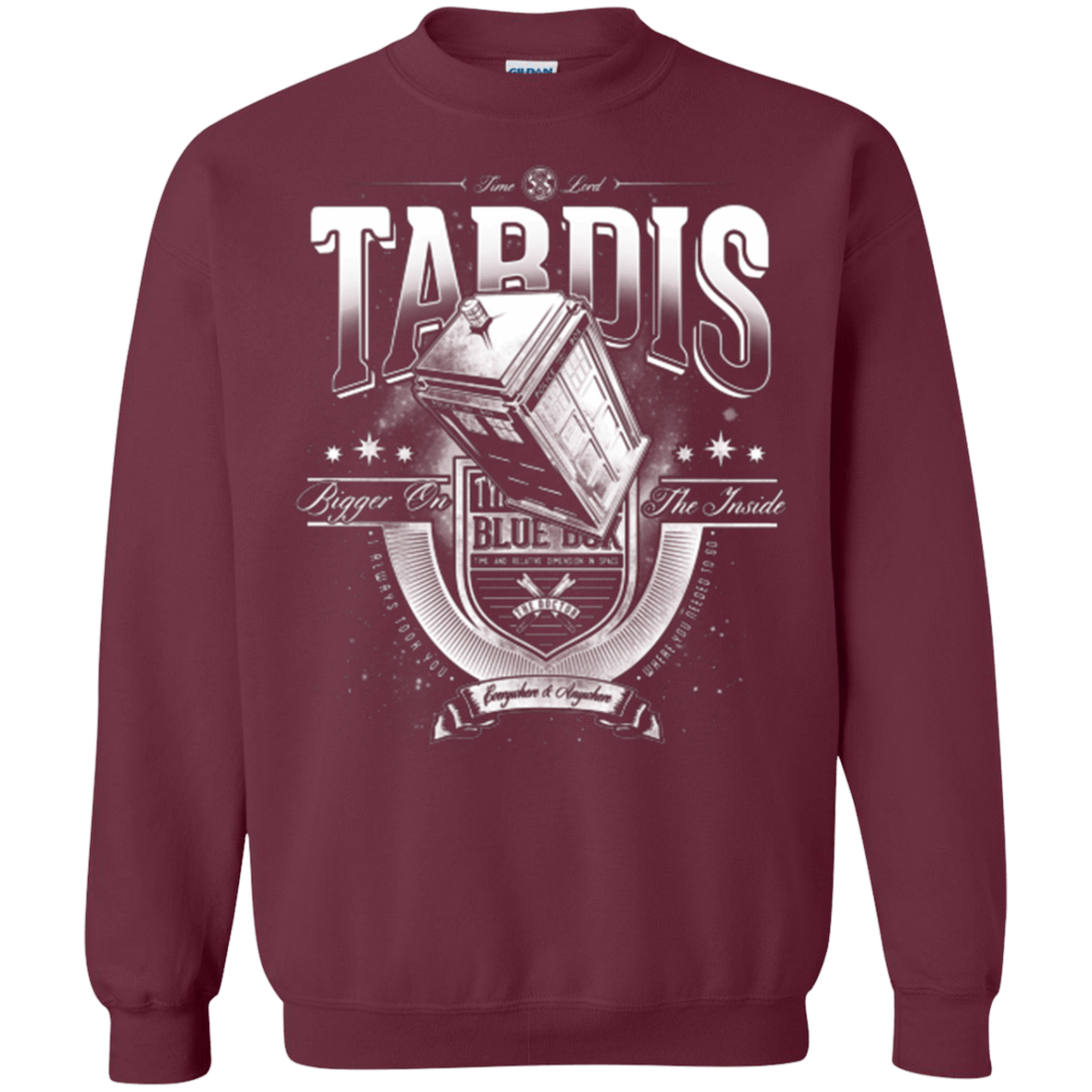 Sweatshirts Maroon / Small Everywhere and Anywhere Crewneck Sweatshirt