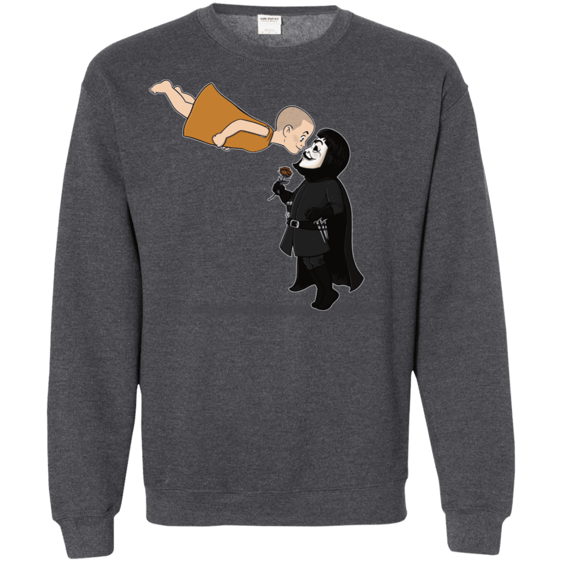 Sweatshirts Dark Heather / S Evey and V Crewneck Sweatshirt