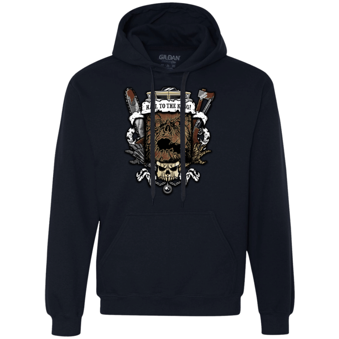 Sweatshirts Navy / Small Evil Crest Premium Fleece Hoodie
