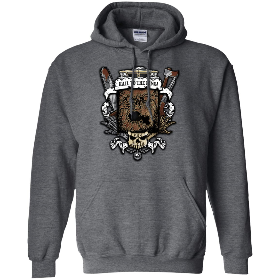 Sweatshirts Dark Heather / Small Evil Crest Pullover Hoodie