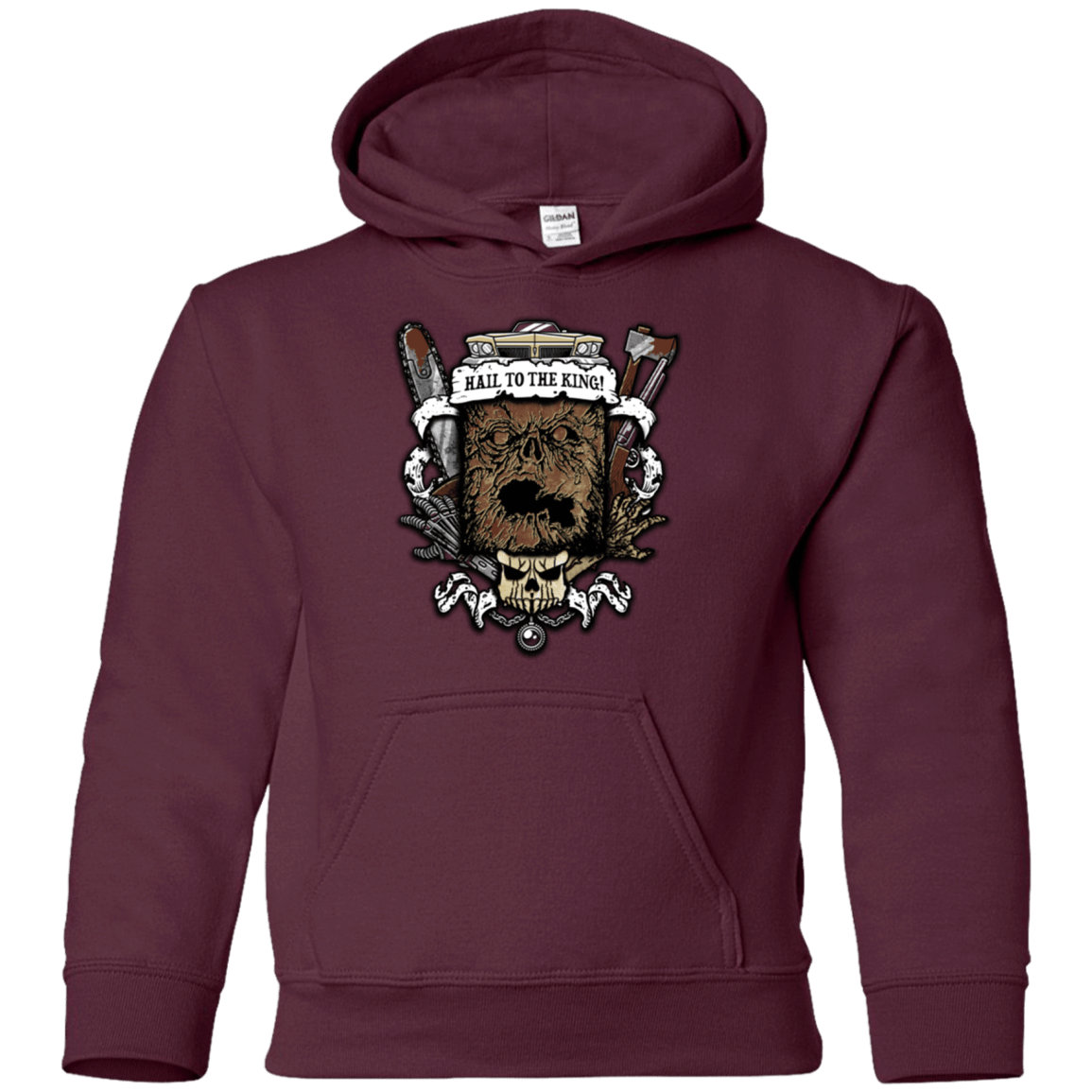 Sweatshirts Maroon / YS Evil Crest Youth Hoodie