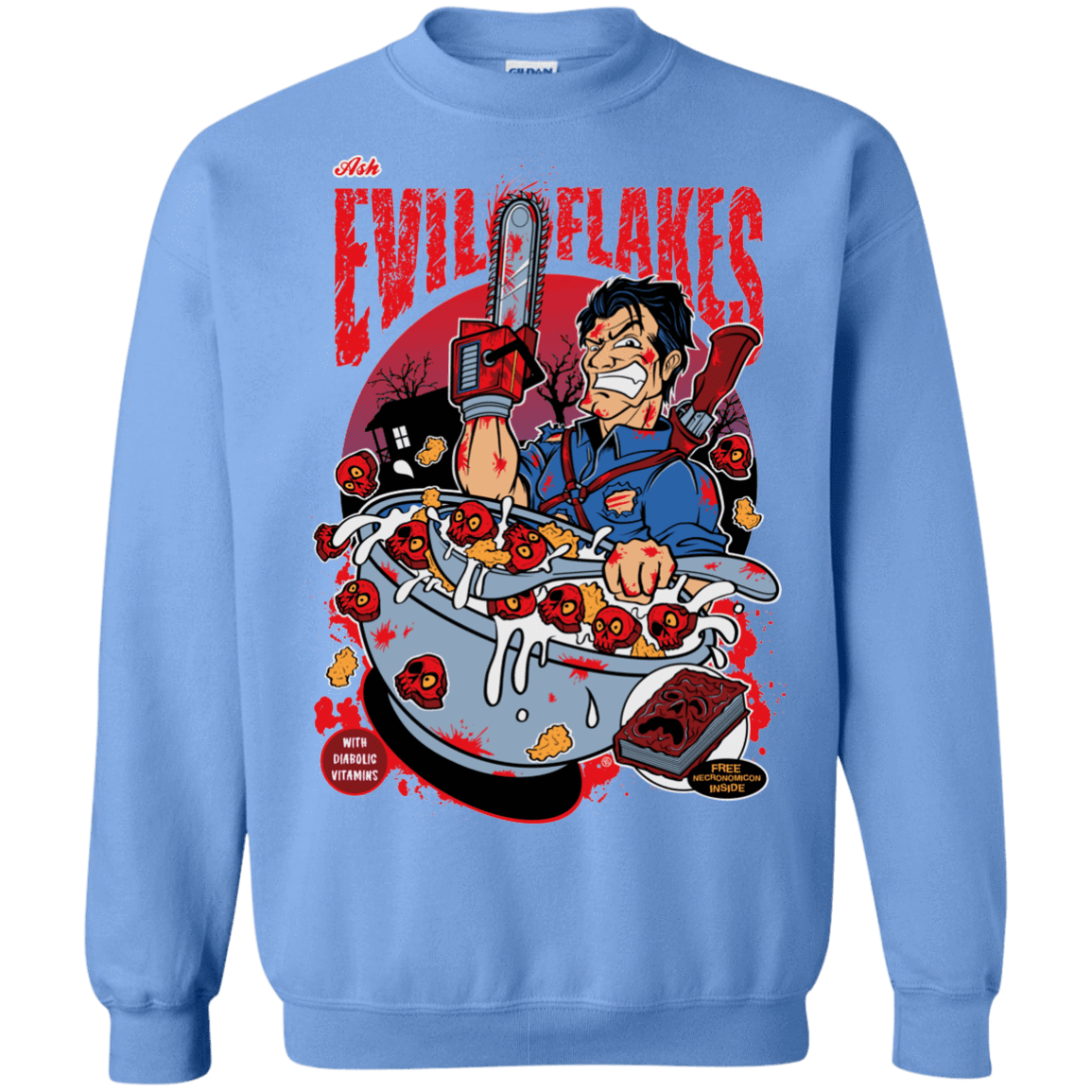 Sweatshirts Carolina Blue / S Evil Flakes Crewneck Sweatshirt