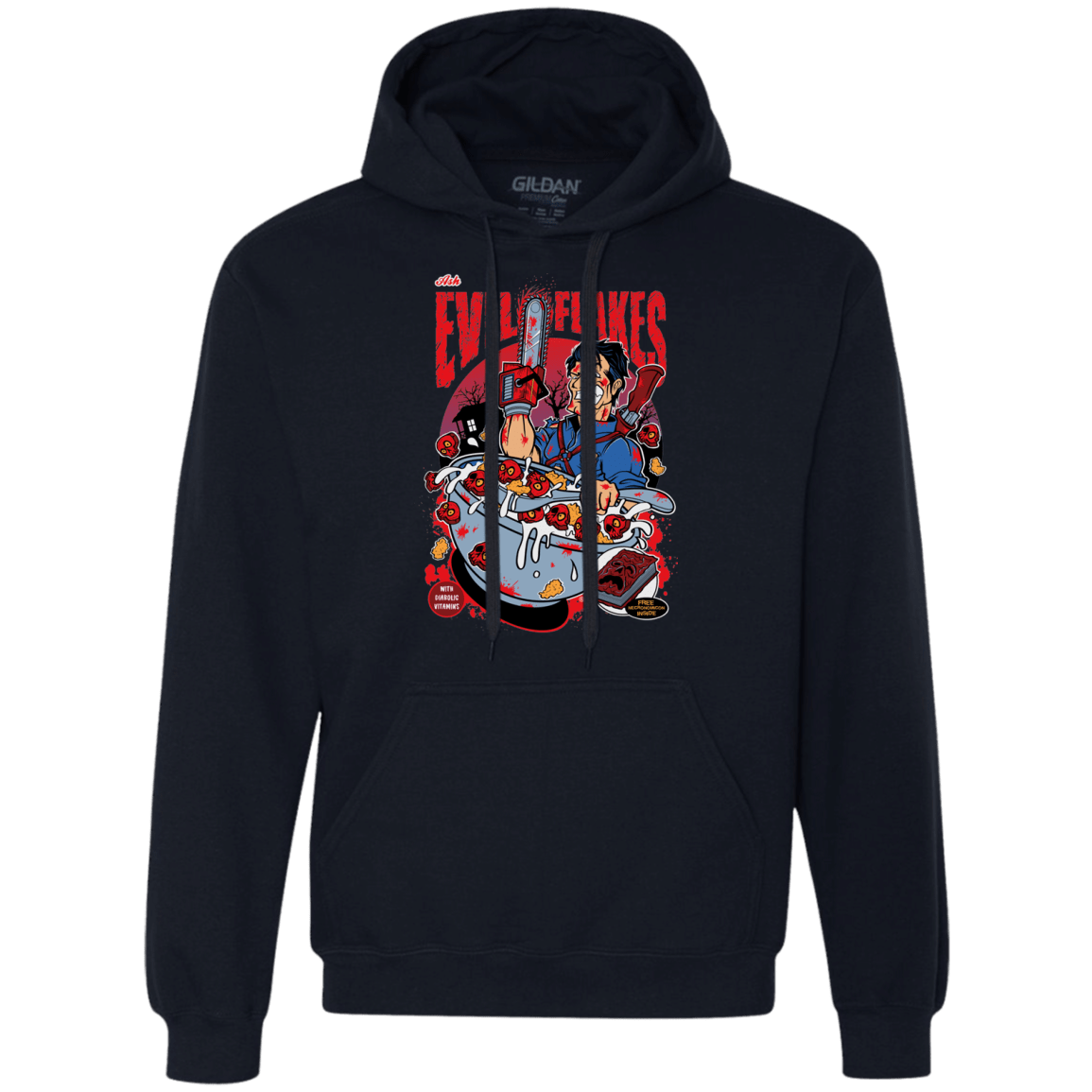Evil Flakes Premium Fleece Hoodie