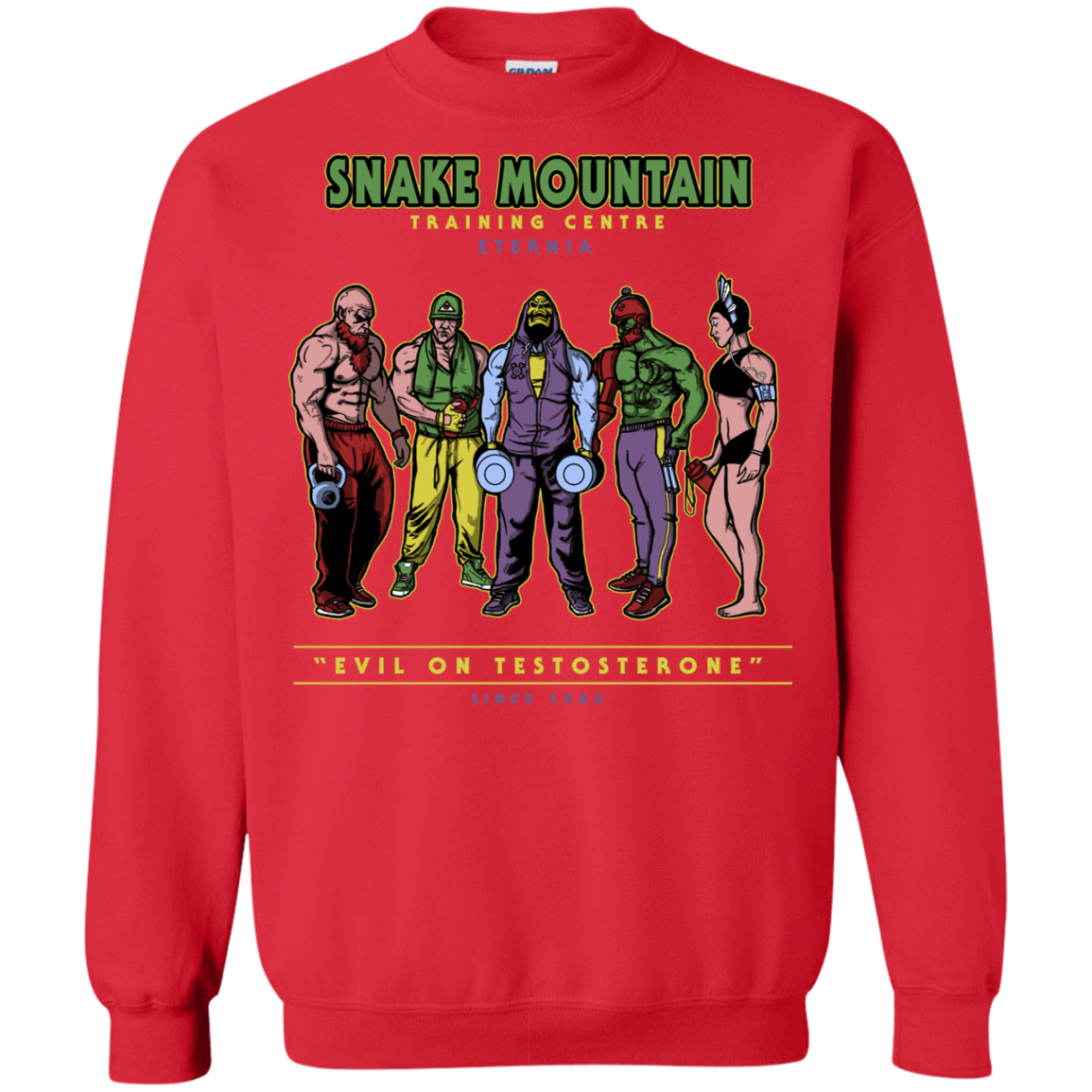 Sweatshirts Red / S Evil On Testosterone Crewneck Sweatshirt