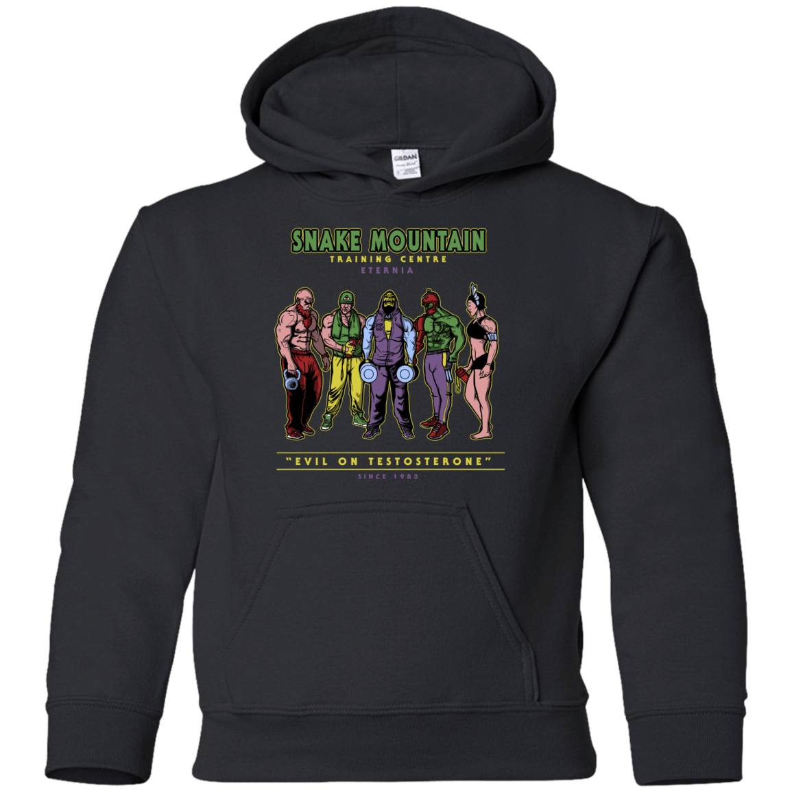 Sweatshirts Black / YS Evil On Testosterone Youth Hoodie