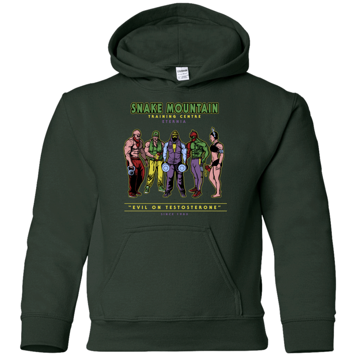 Sweatshirts Forest Green / YS Evil On Testosterone Youth Hoodie