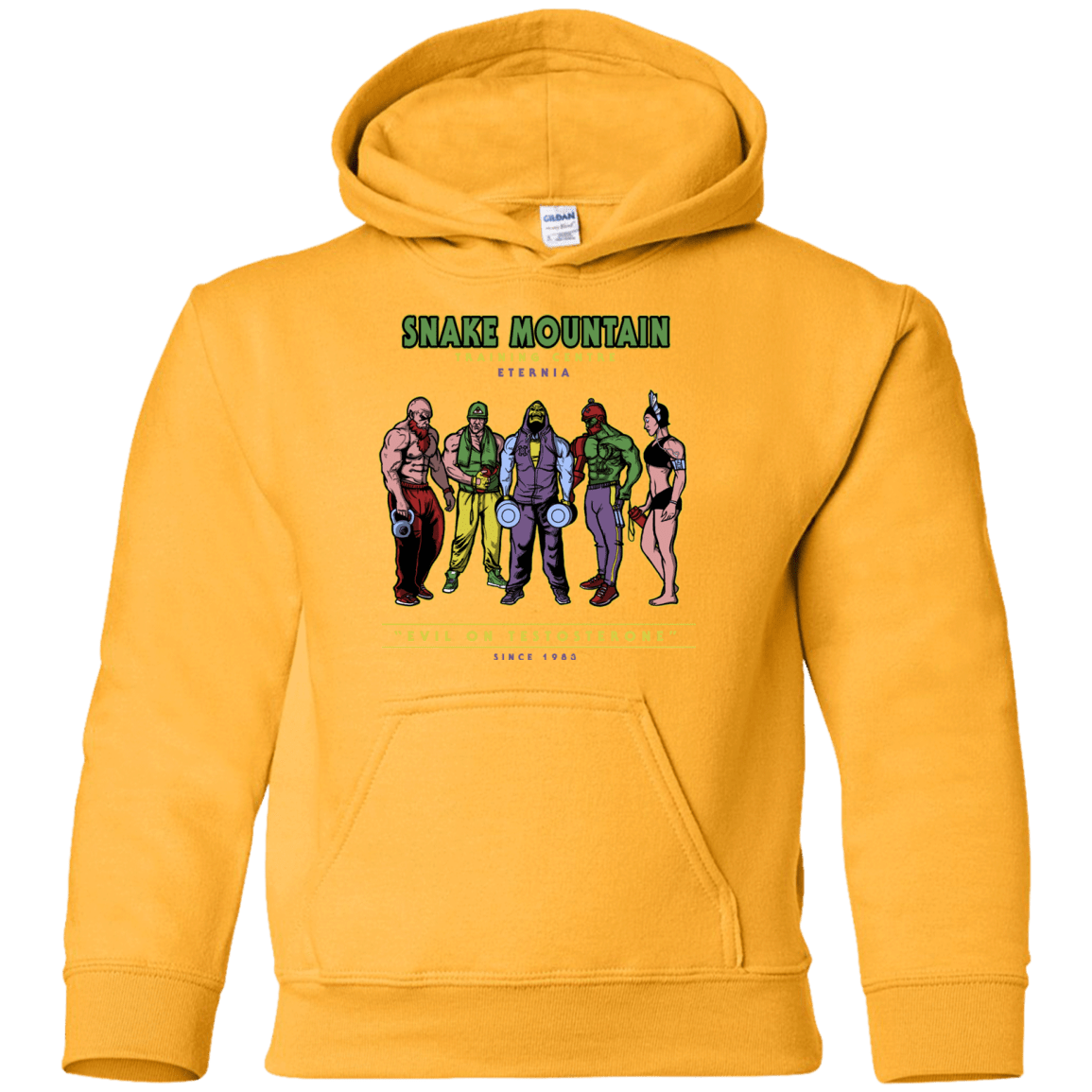 Sweatshirts Gold / YS Evil On Testosterone Youth Hoodie