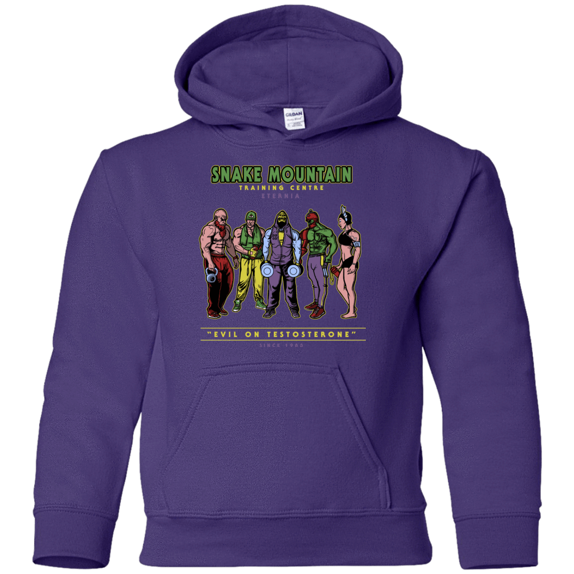 Sweatshirts Purple / YS Evil On Testosterone Youth Hoodie