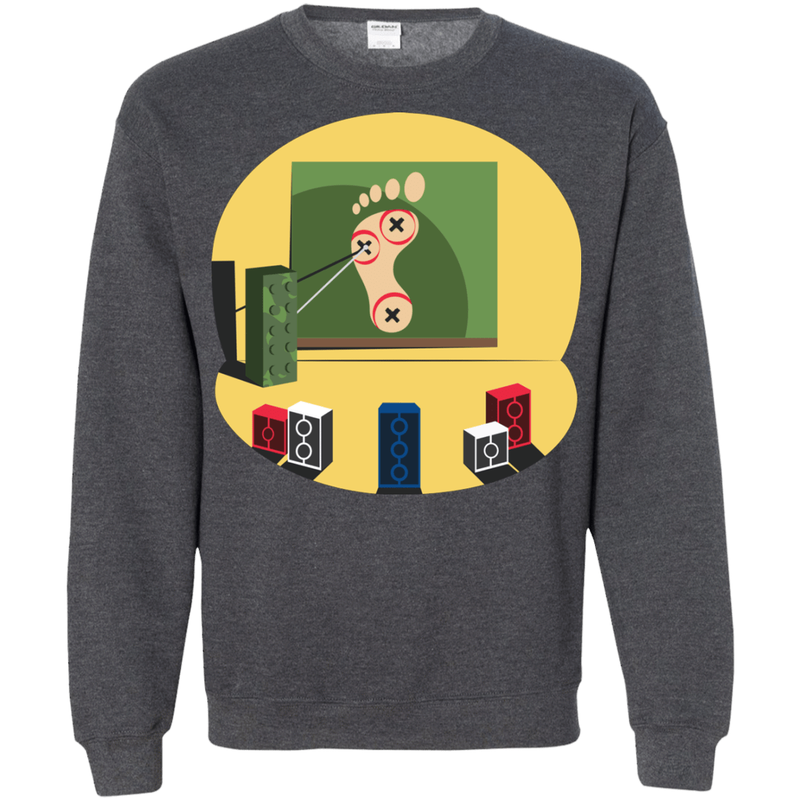 Sweatshirts Dark Heather / Small Evil Plan Crewneck Sweatshirt