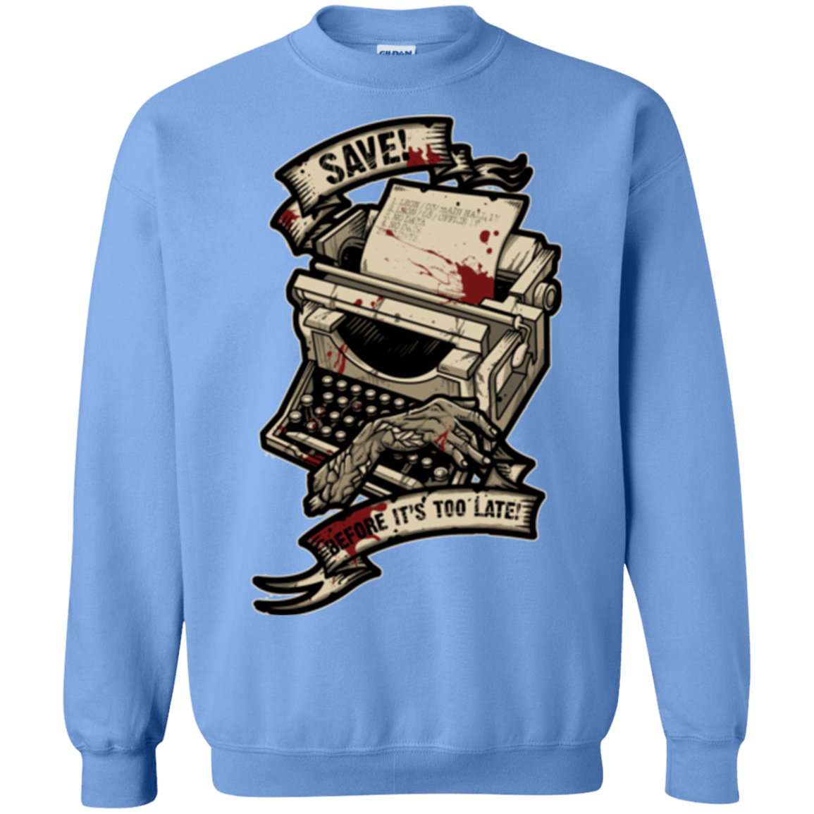Sweatshirts Carolina Blue / Small EVIL SAVE POINT Crewneck Sweatshirt