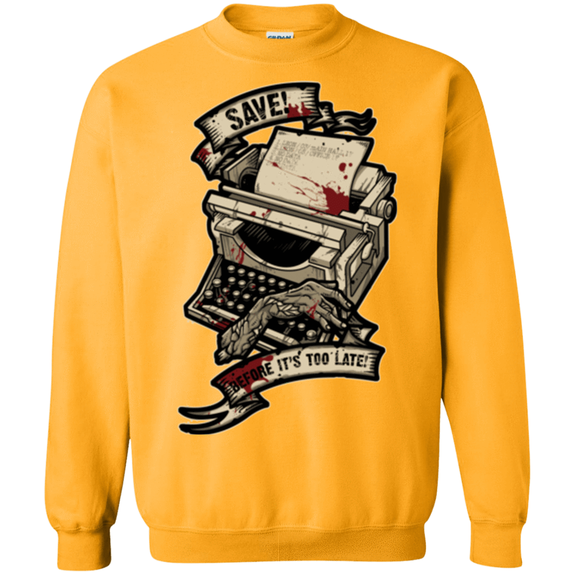 Sweatshirts Gold / Small EVIL SAVE POINT Crewneck Sweatshirt