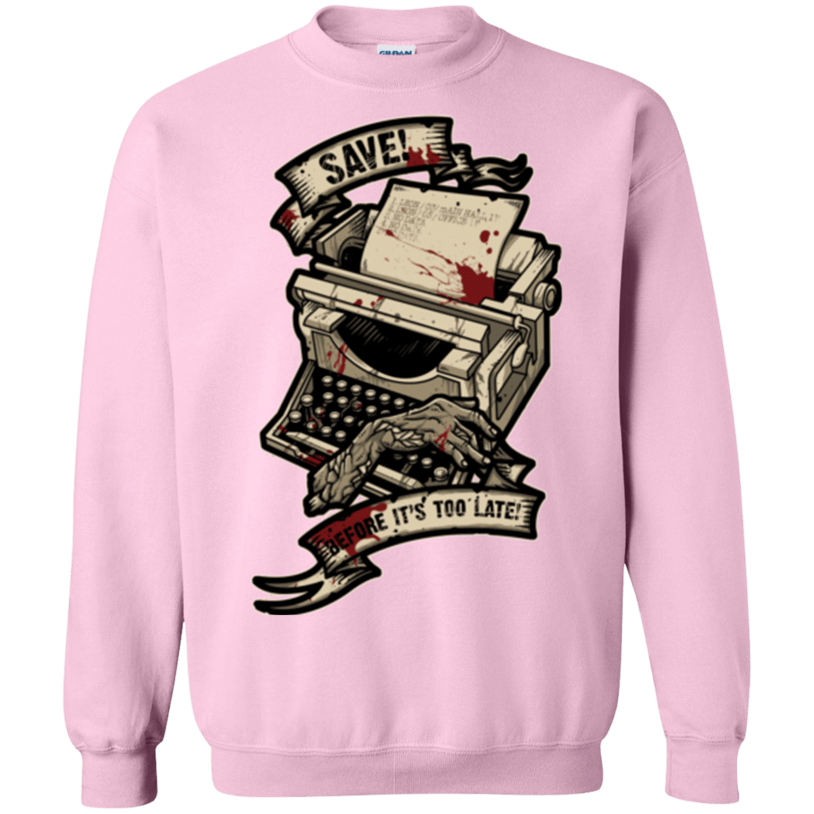Sweatshirts Light Pink / Small EVIL SAVE POINT Crewneck Sweatshirt