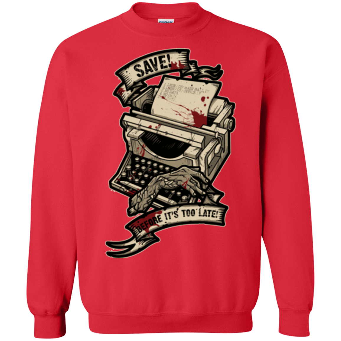 Sweatshirts Red / Small EVIL SAVE POINT Crewneck Sweatshirt