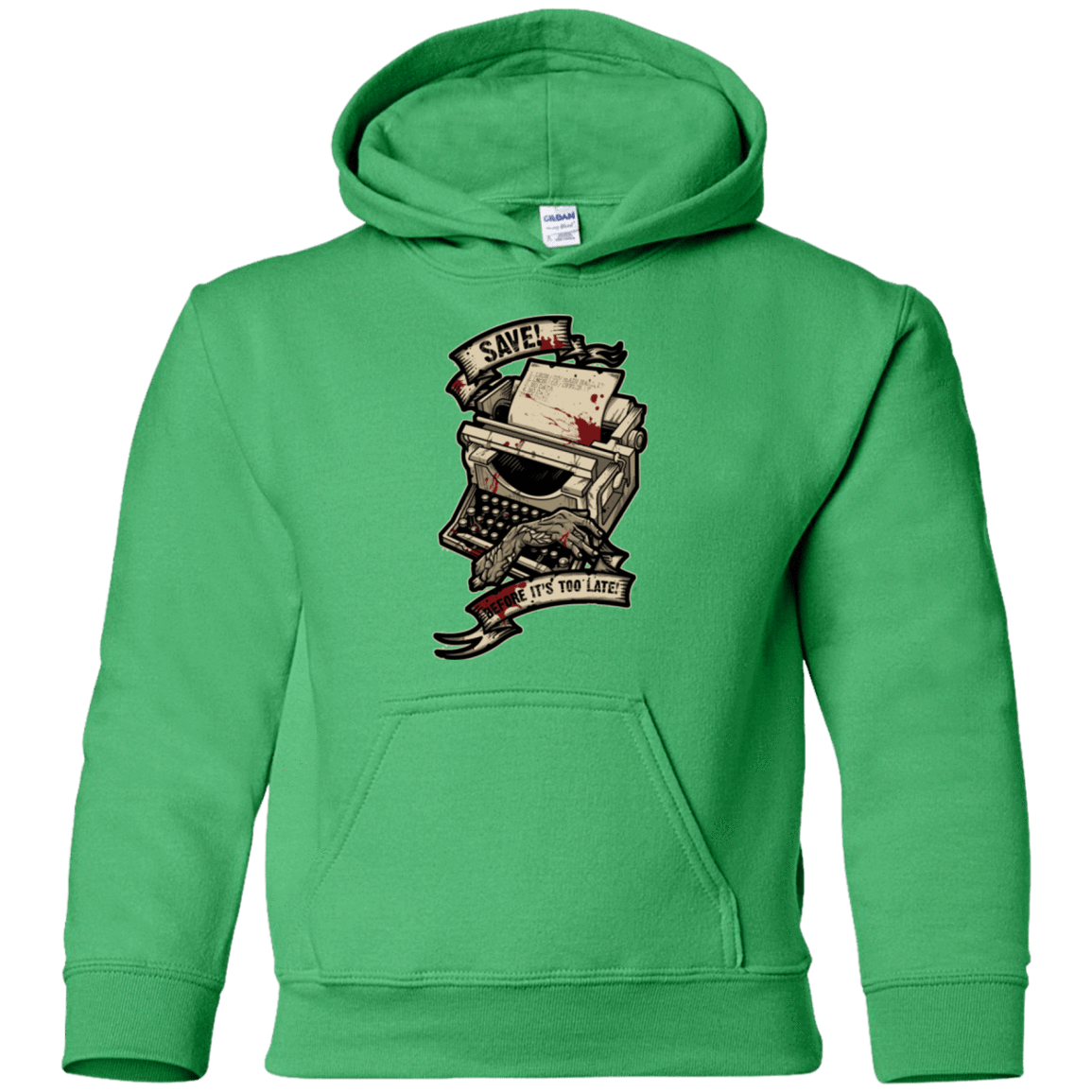 Sweatshirts Irish Green / YS EVIL SAVE POINT Youth Hoodie