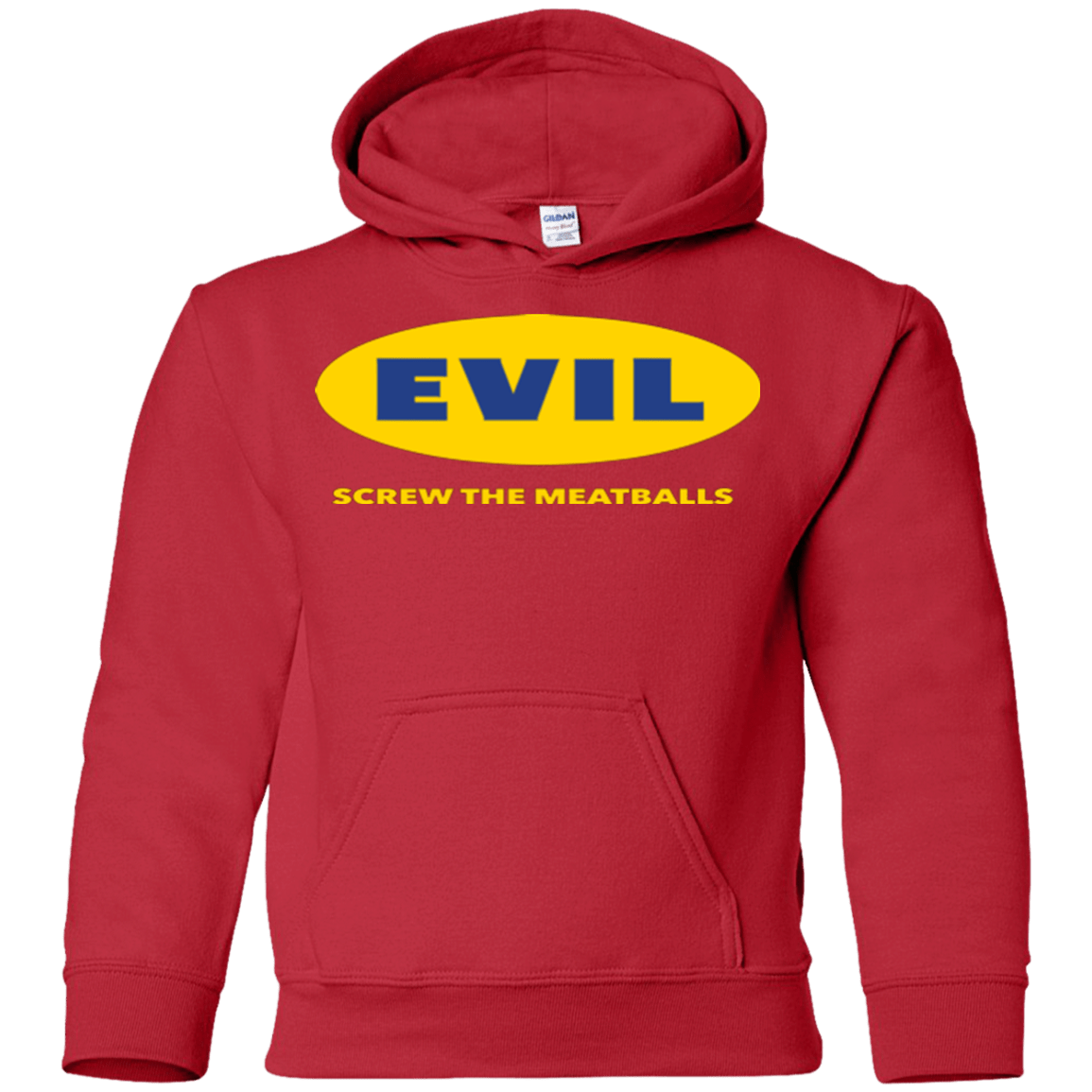 Sweatshirts Red / YS EVIL Screw The Meatballs Youth Hoodie