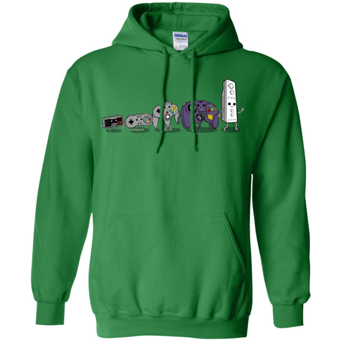 Sweatshirts Irish Green / Small Evolution controller NES Pullover Hoodie