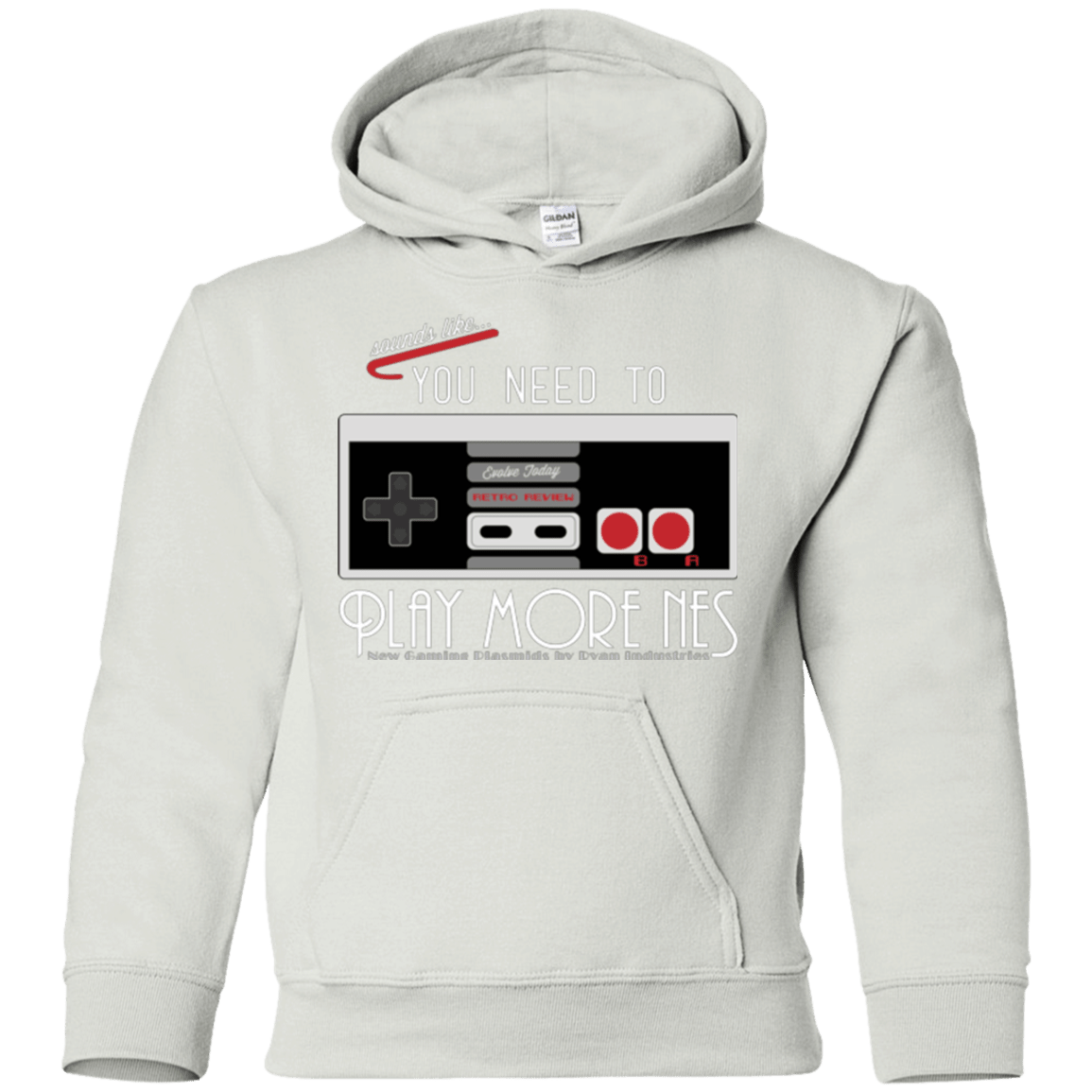 Sweatshirts White / YS Evolve Today! Play More NES Youth Hoodie
