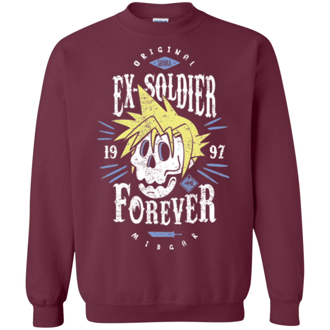 Sweatshirts Maroon / Small Ex-Soldier Forever Crewneck Sweatshirt