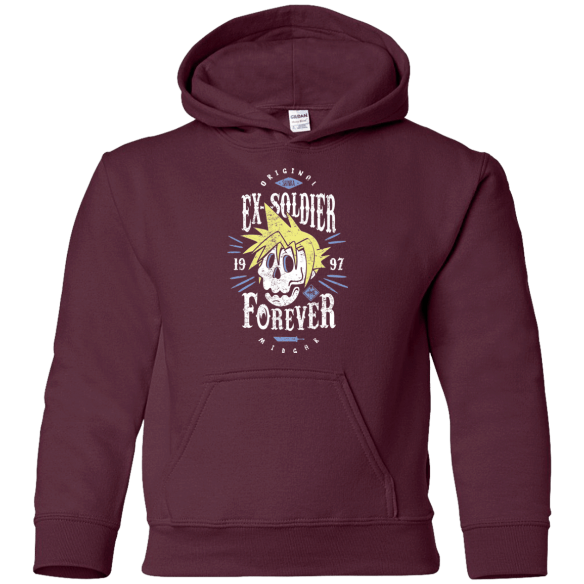 Sweatshirts Maroon / YS Ex-Soldier Forever Youth Hoodie