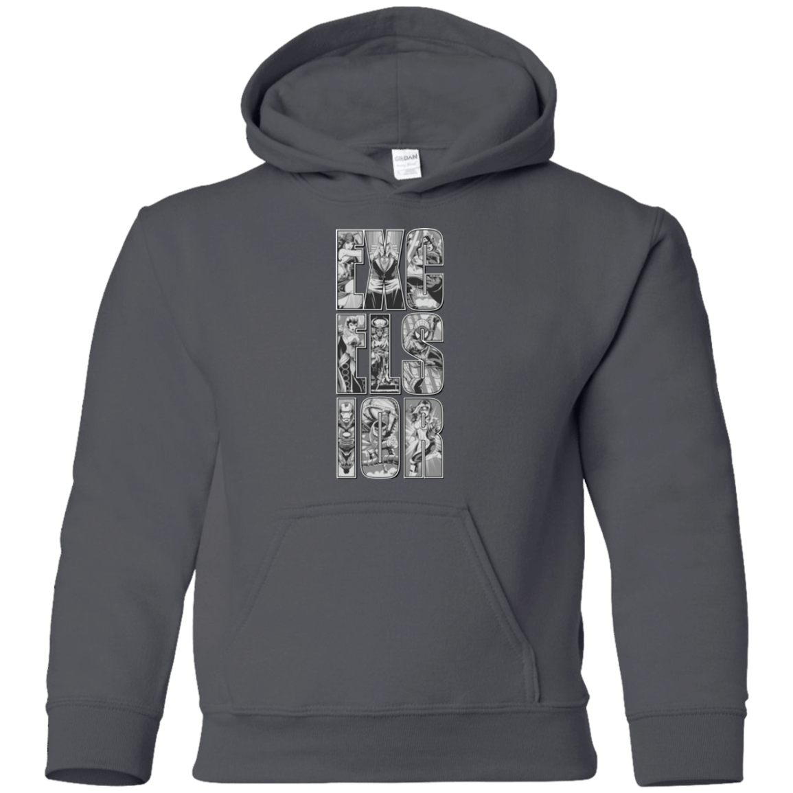 Sweatshirts Charcoal / YS Excelsior Youth Hoodie