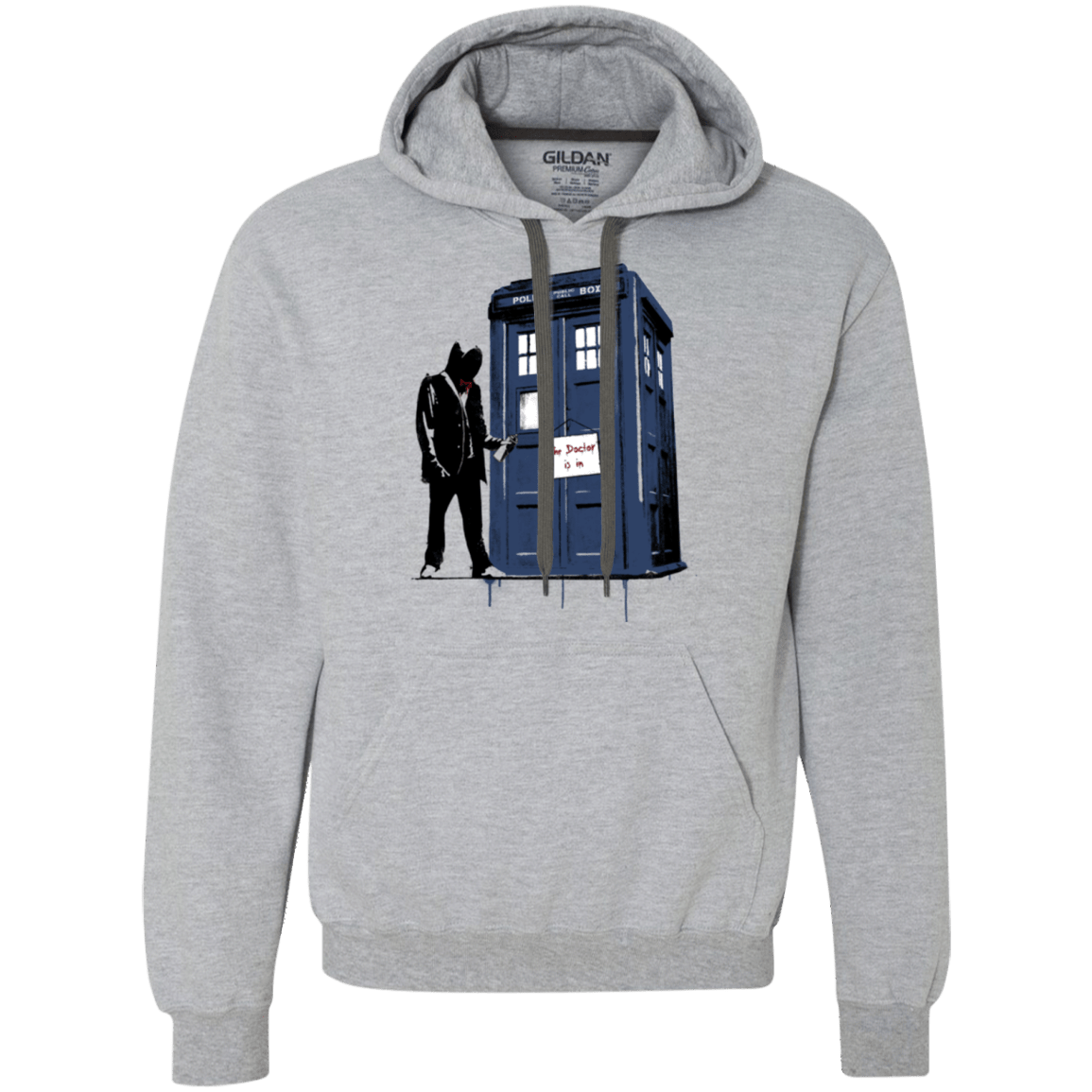 Sweatshirts Sport Grey / Small Exit Through Tardis Premium Fleece Hoodie