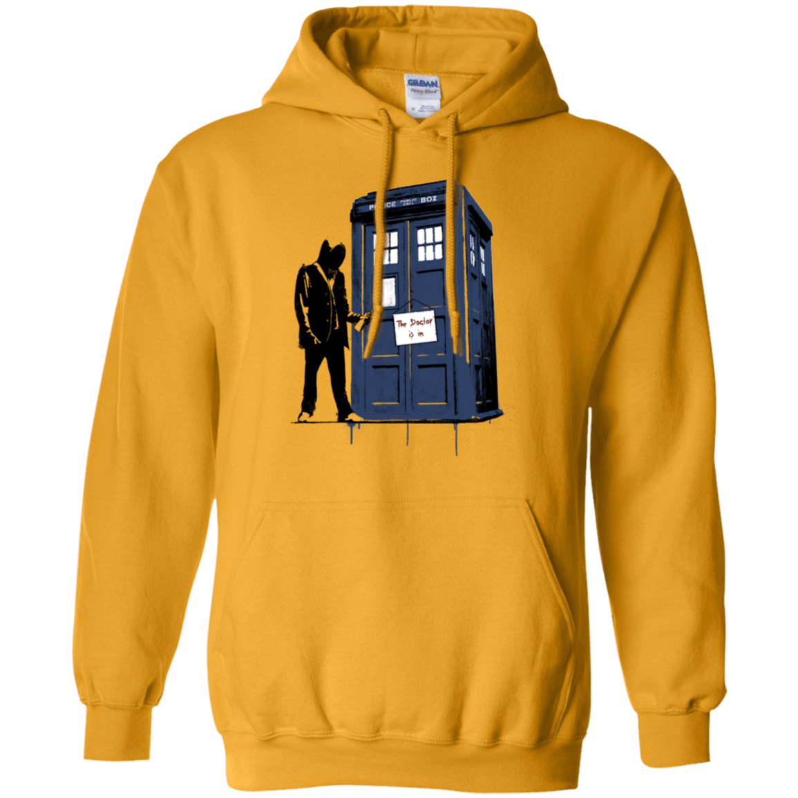 Sweatshirts Gold / Small Exit Through Tardis Pullover Hoodie