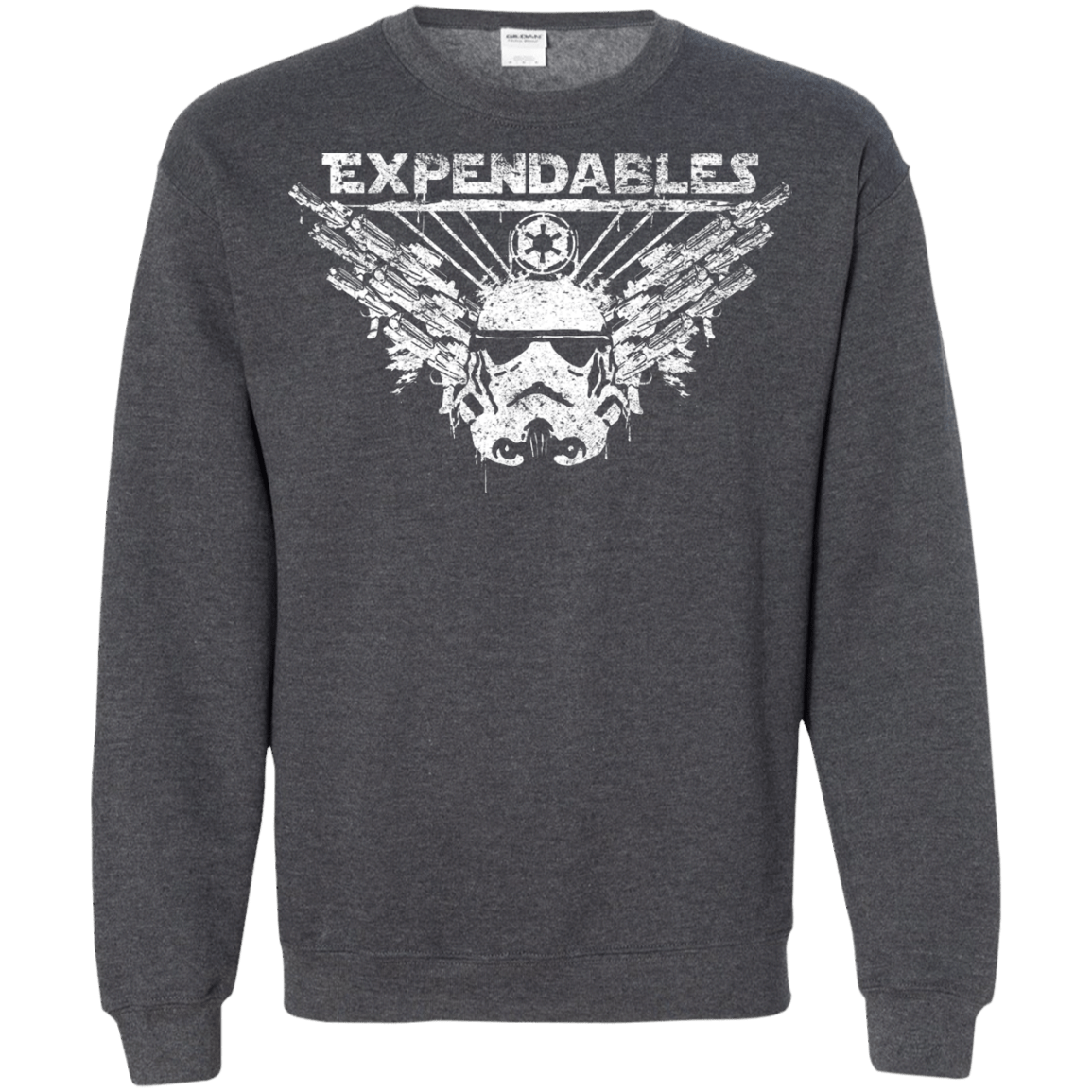 Sweatshirts Dark Heather / S Expendable Troopers Crewneck Sweatshirt