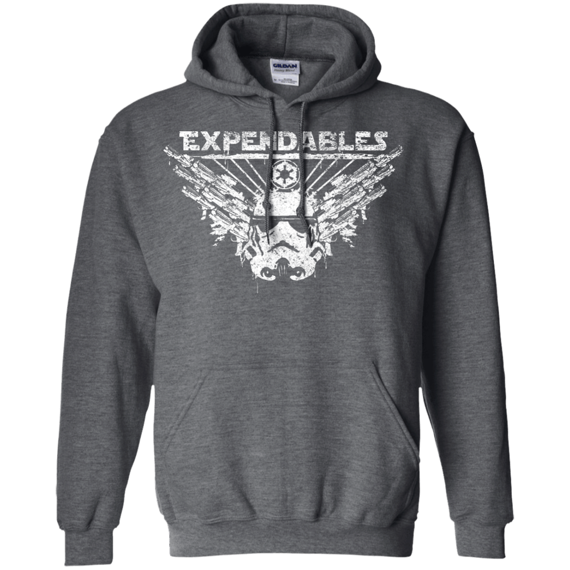 Sweatshirts Dark Heather / S Expendable Troopers Pullover Hoodie