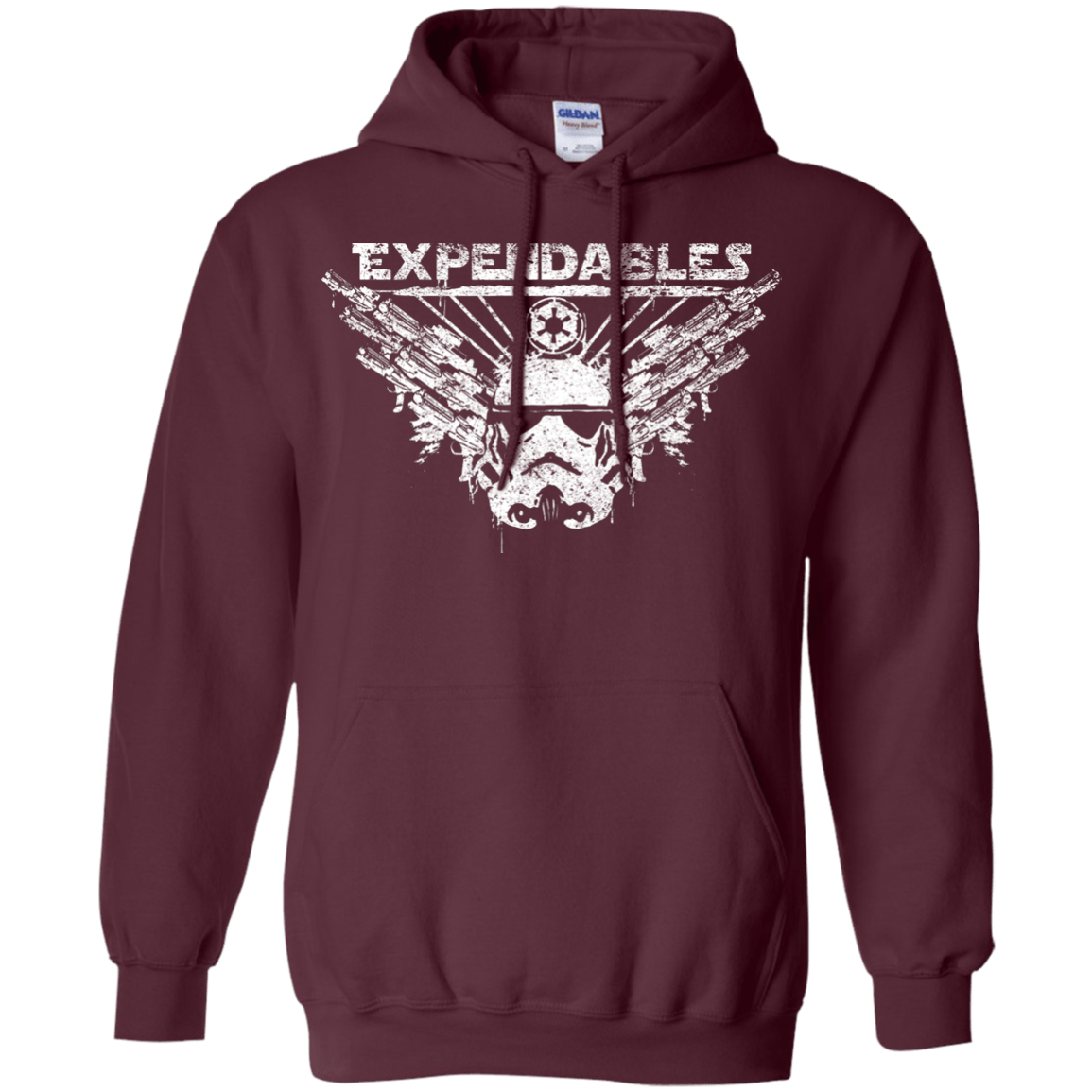 Sweatshirts Maroon / S Expendable Troopers Pullover Hoodie