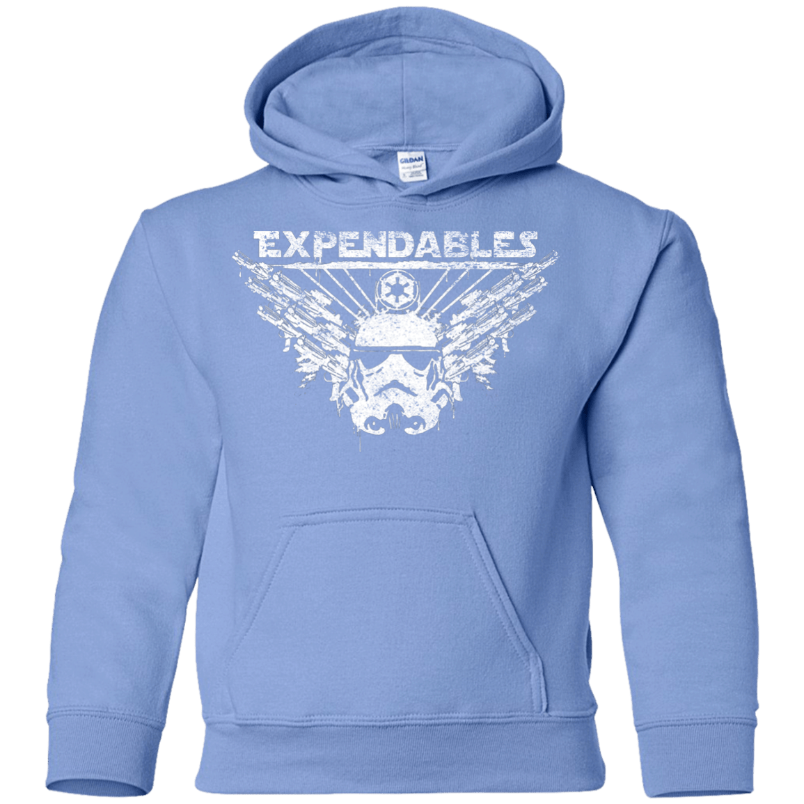 Sweatshirts Carolina Blue / YS Expendable Troopers Youth Hoodie
