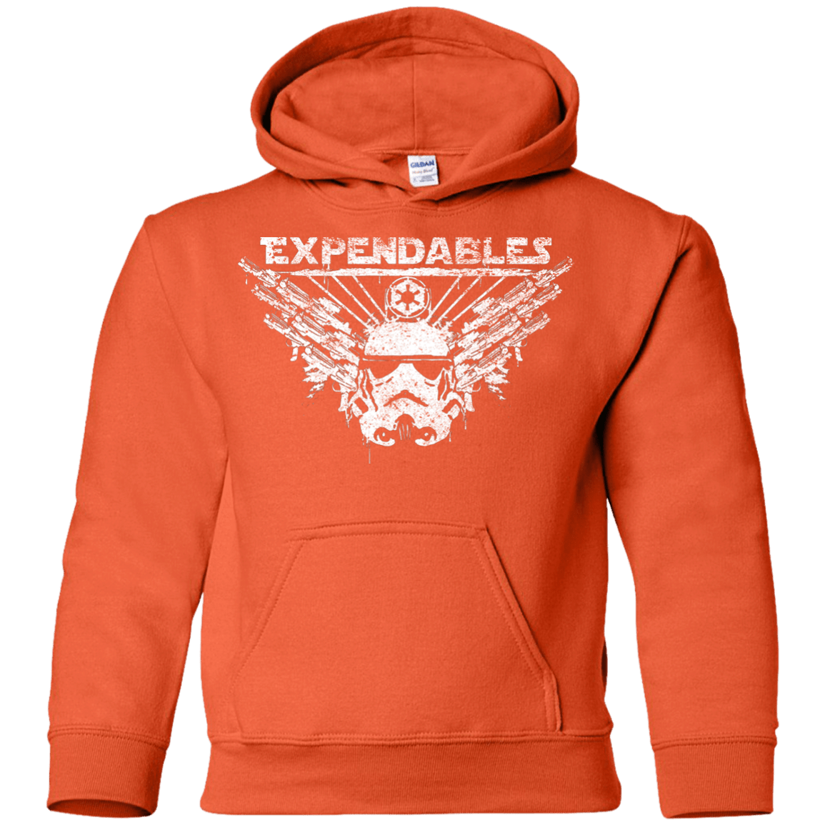 Sweatshirts Orange / YS Expendable Troopers Youth Hoodie