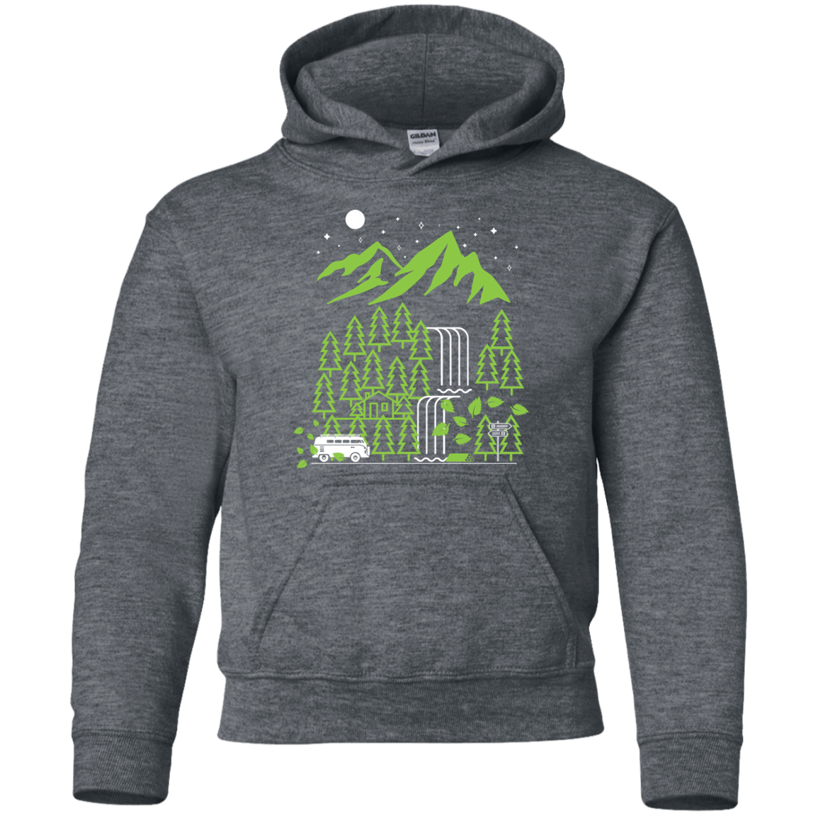 Sweatshirts Dark Heather / YS Explore More Youth Hoodie
