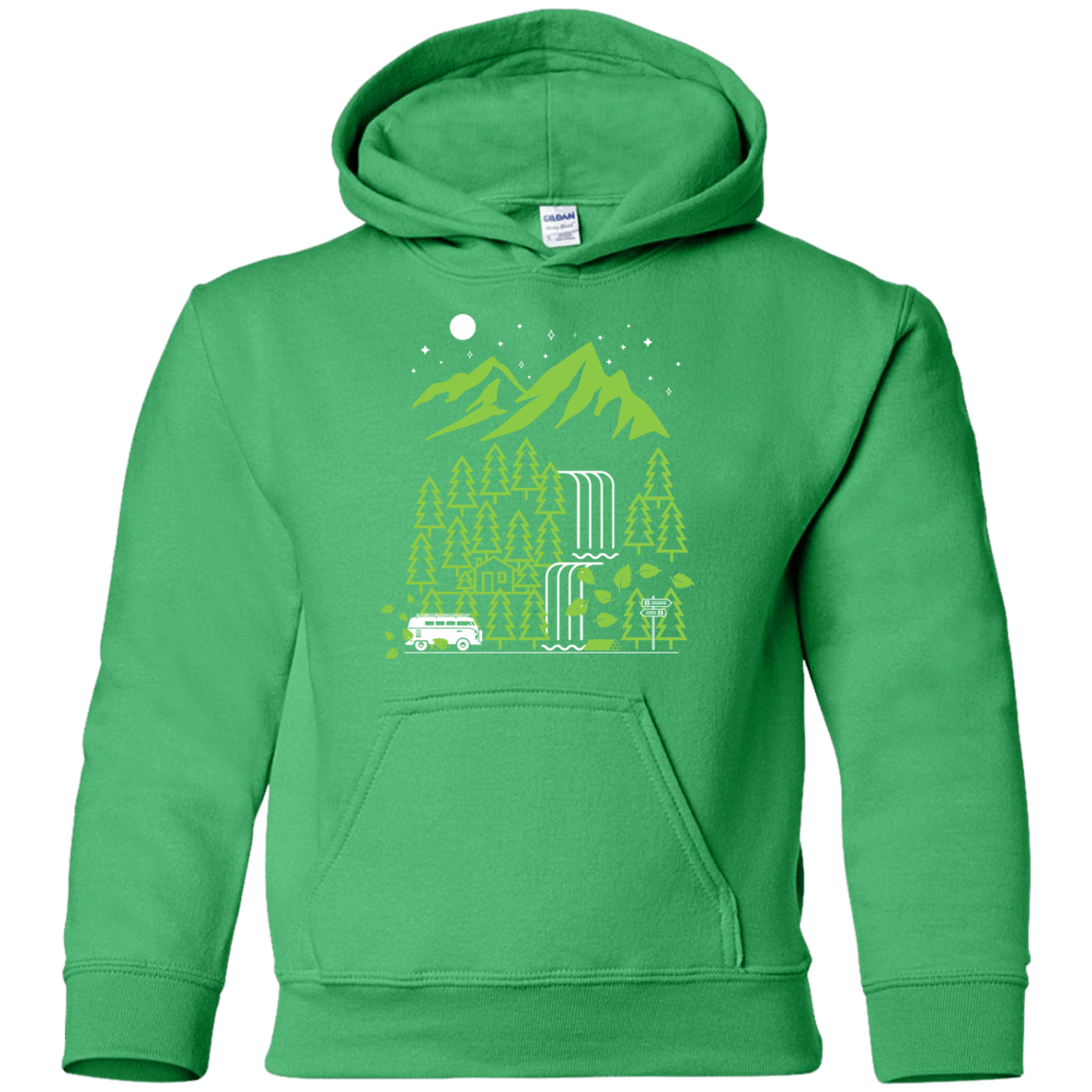 Sweatshirts Irish Green / YS Explore More Youth Hoodie