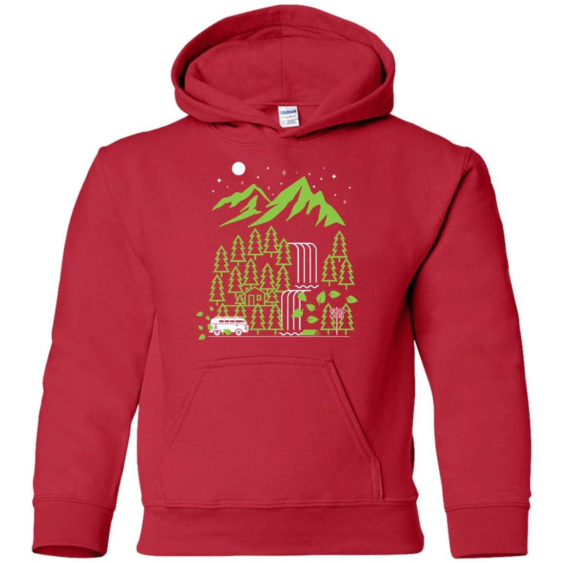 Sweatshirts Red / YS Explore More Youth Hoodie