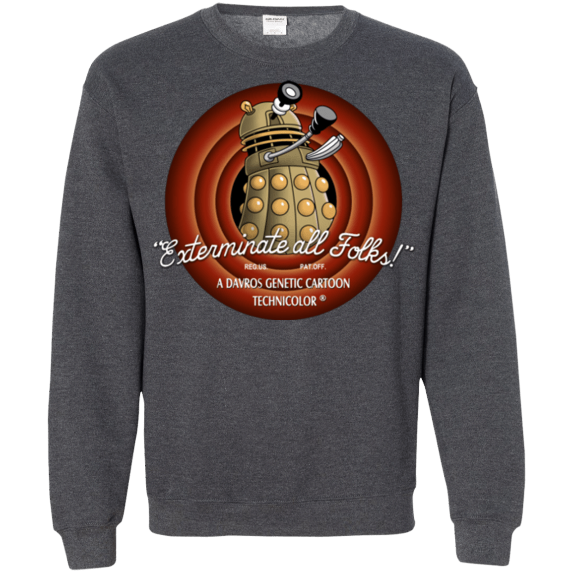 Sweatshirts Dark Heather / Small Exterminate All Folks Crewneck Sweatshirt