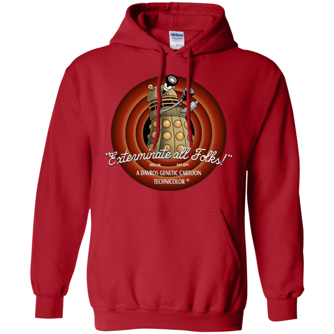 Sweatshirts Red / Small Exterminate All Folks Pullover Hoodie