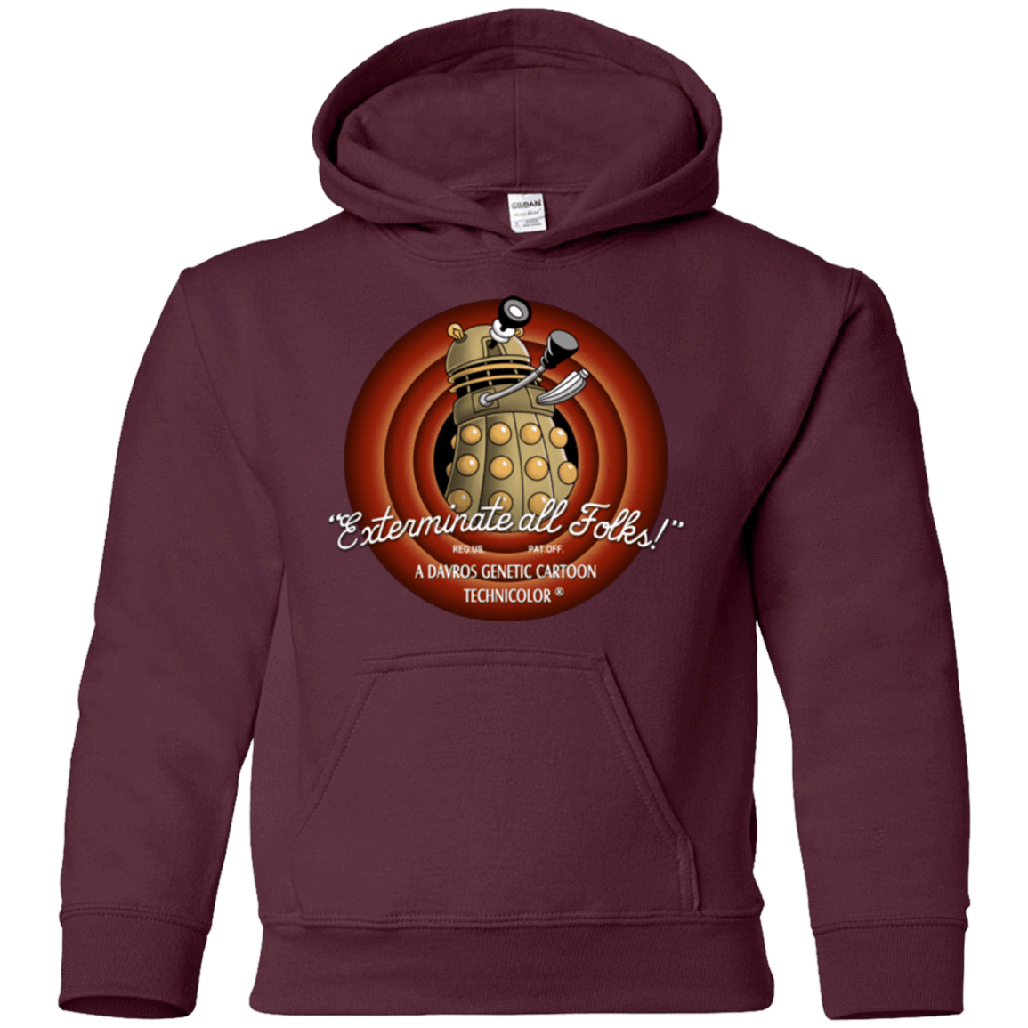 Sweatshirts Maroon / YS Exterminate All Folks Youth Hoodie