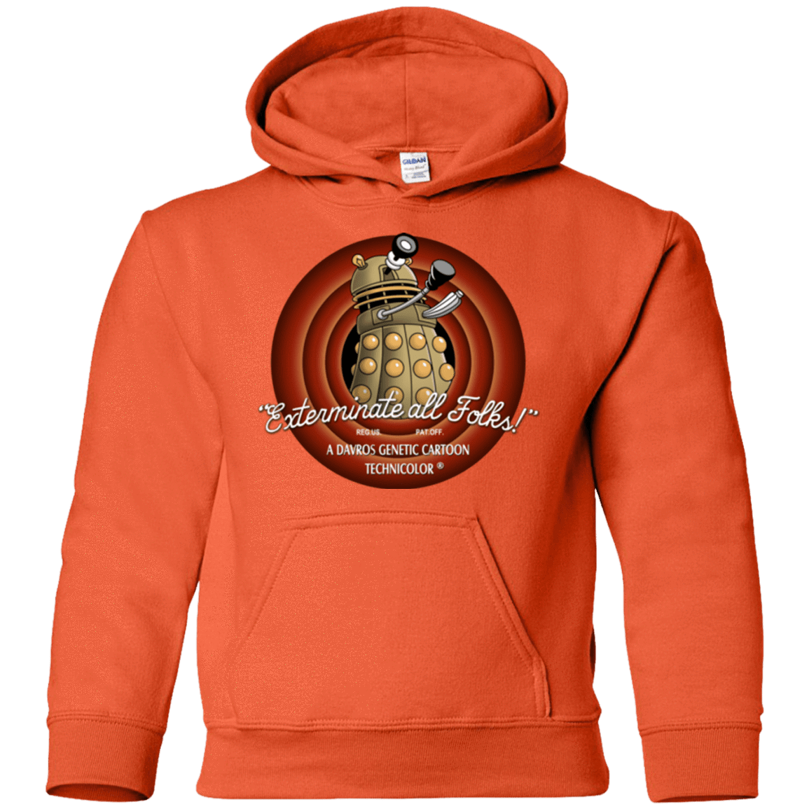 Sweatshirts Orange / YS Exterminate All Folks Youth Hoodie