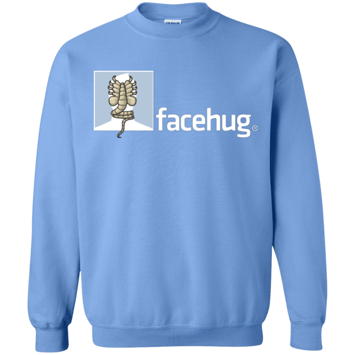 Sweatshirts Carolina Blue / Small FACEHUG Crewneck Sweatshirt