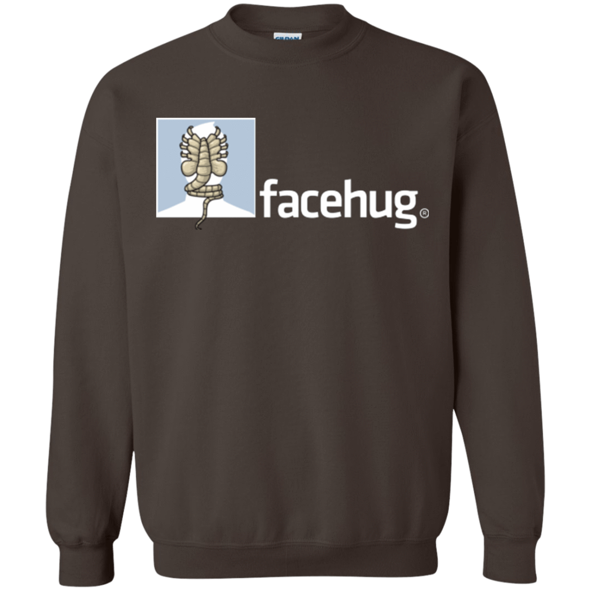Sweatshirts Dark Chocolate / Small FACEHUG Crewneck Sweatshirt