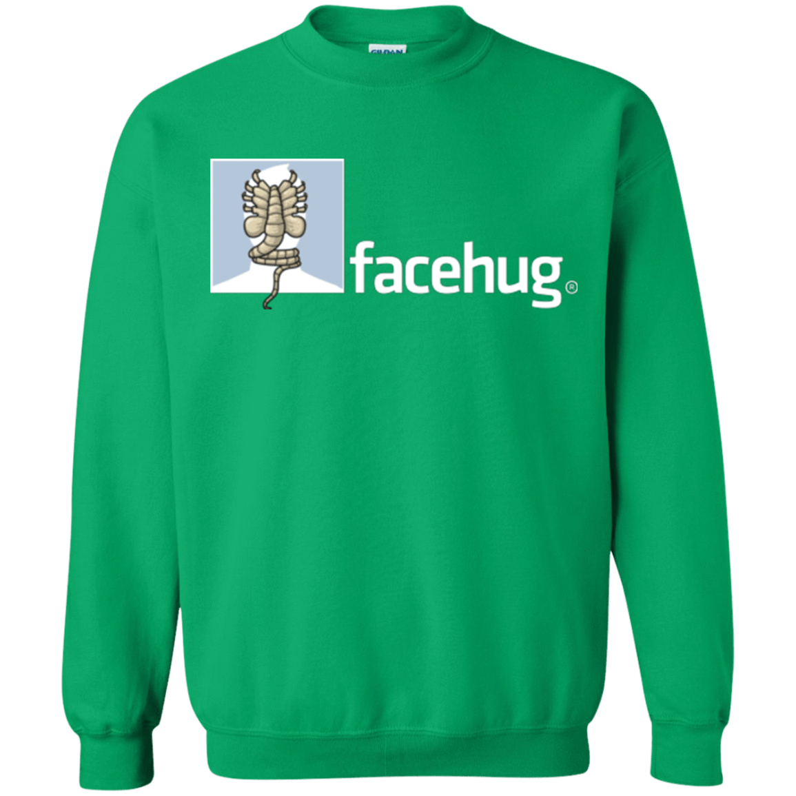 Sweatshirts Irish Green / Small FACEHUG Crewneck Sweatshirt