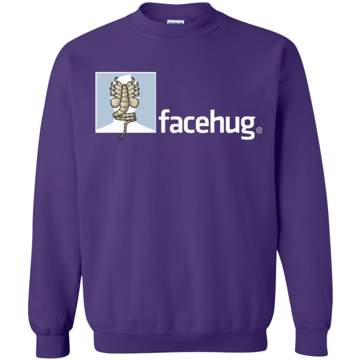Sweatshirts Purple / Small FACEHUG Crewneck Sweatshirt