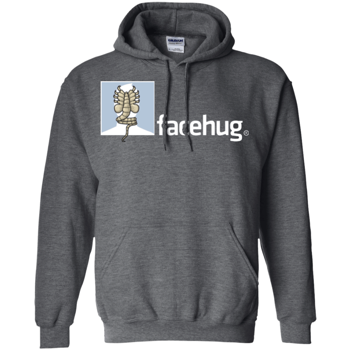 Sweatshirts Dark Heather / Small FACEHUG Pullover Hoodie