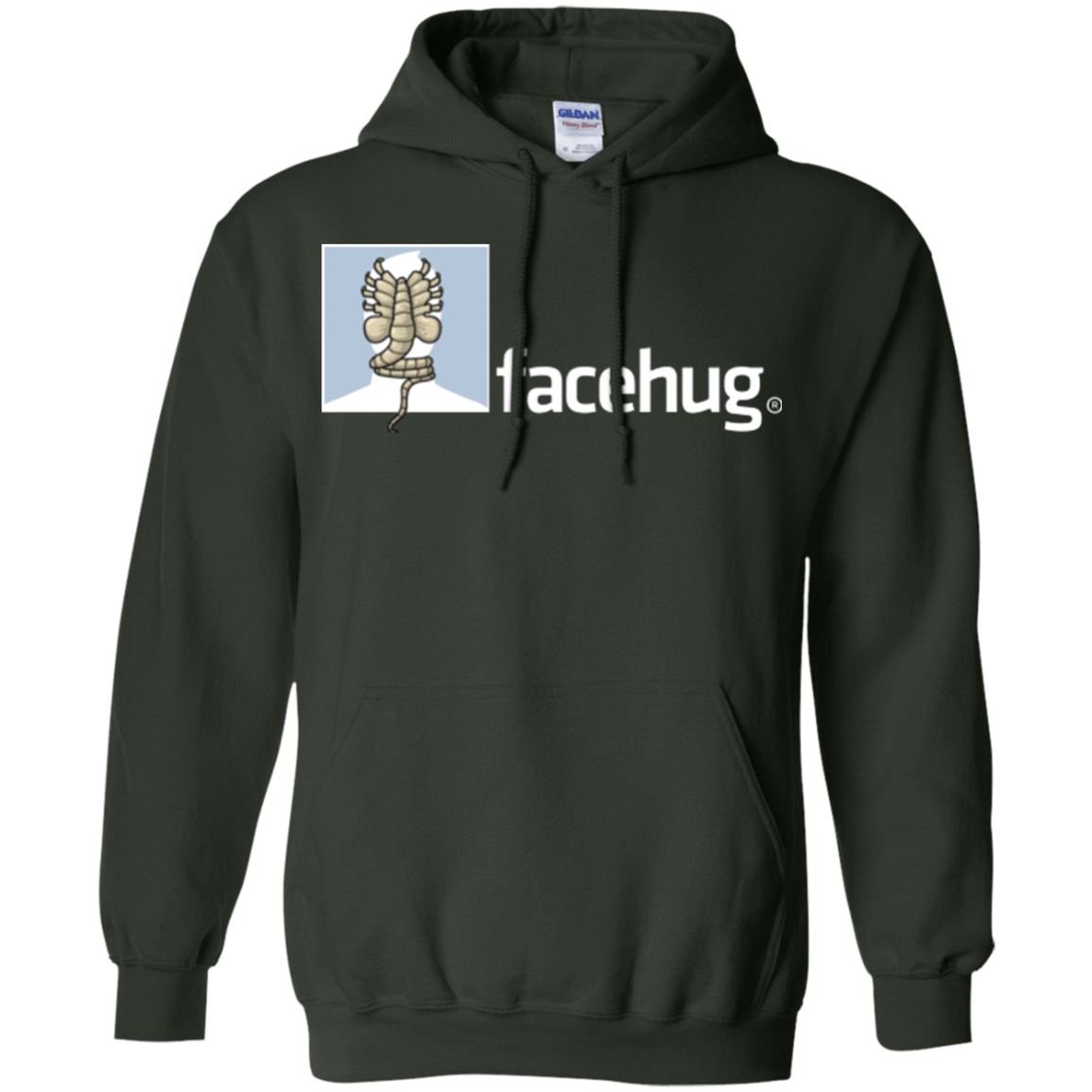 Sweatshirts Forest Green / Small FACEHUG Pullover Hoodie